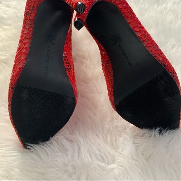 INC Rajel Red Snake Boots - Picture 7 of 9